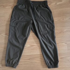Women's Olive Green Cargo Jogger Pants